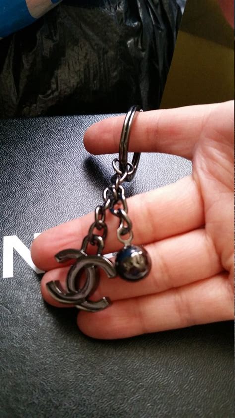 chanel keychain etsy|chanel keychain for sale.